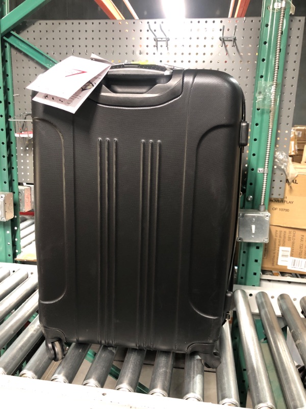 Photo 4 of **DAMAGED, MISSING PARTS** Travelers Club Midtown Hardside 4-Piece Luggage Travel Set, Black 4-Piece Set Black