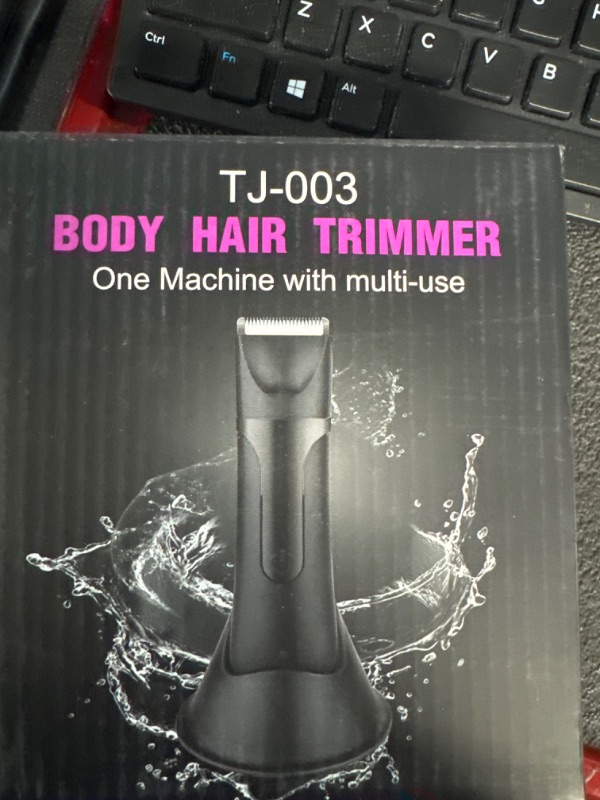 Photo 2 of BESTBOMG Groin Hair Trimmer for Men, Ball Shaver, Electric Body Trimmer,