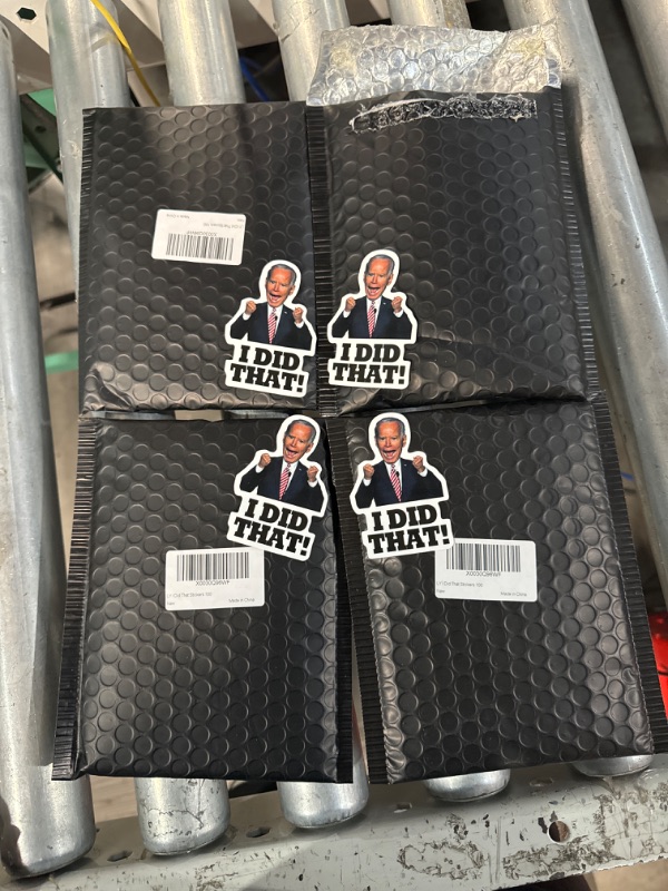 Photo 1 of 100 Pcs I Did That Biden Stickers, Biden I Did That Stickers, (4 packs of 100, 400 total)