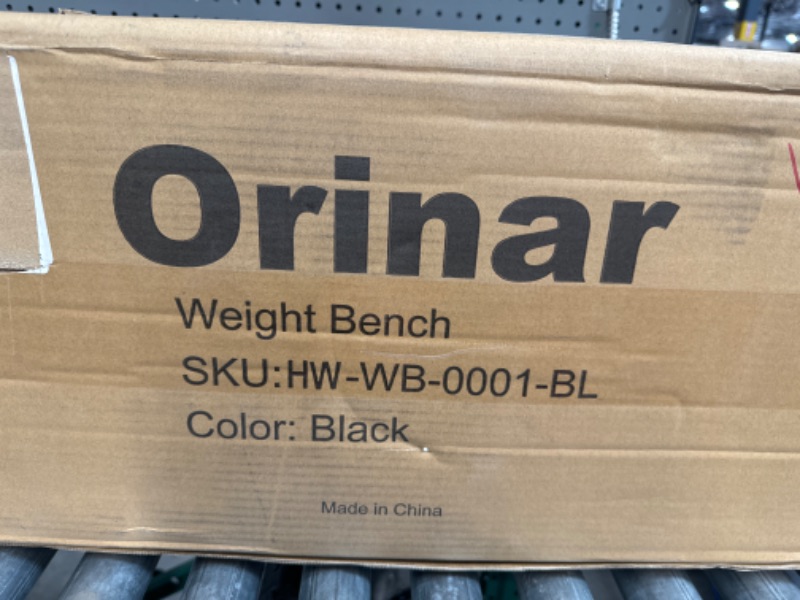 Photo 1 of **NONREFUNDABLE**FOR PARTS OR REPAIR**SEE NOTES**
Orinar Weight Bench Press, 