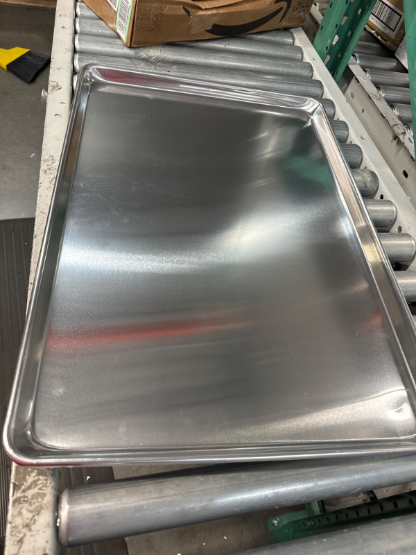 Photo 2 of  Aluminum Sheet Pan/Bun Pan, 18" L x 26" W x 1" H (Full Size) 