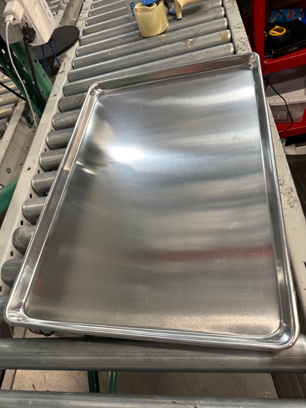 Photo 3 of  Aluminum Sheet Pan/Bun Pan, 18" L x 26" W x 1" H (Full Size) 