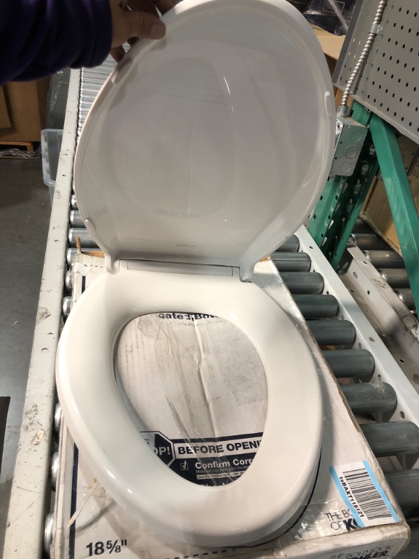 Photo 3 of  Quiet Close Elongated Toilet Seat, White Ready Latch Elongated White