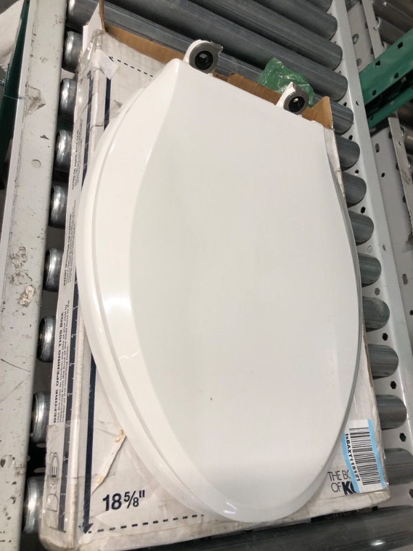 Photo 2 of  Quiet Close Elongated Toilet Seat, White Ready Latch Elongated White