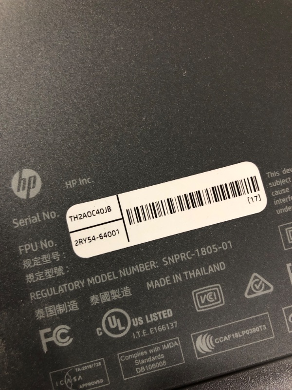 Photo 1 of **UNABLE TO TEST** HP - Tango Wireless Instant Ink Ready Inkjet Printer - Wisp Gray