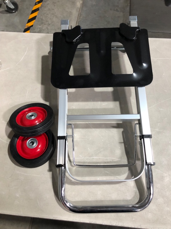 Photo 6 of ***MAJOR DAMAGE - BENT - SEE PICTURES***
Hand Truck Dolly Aluminum Foldable Hand Cart with 6" Wheels 220 lb Capacity