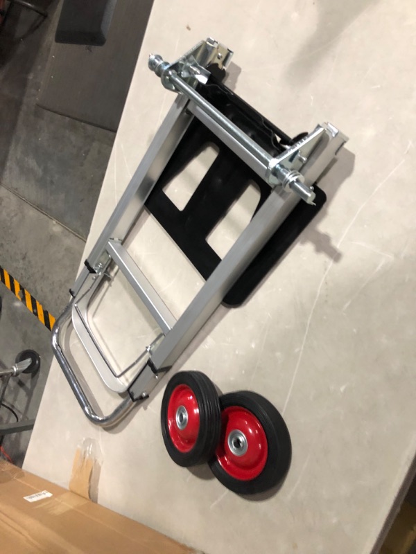 Photo 7 of ***MAJOR DAMAGE - BENT - SEE PICTURES***
Hand Truck Dolly Aluminum Foldable Hand Cart with 6" Wheels 220 lb Capacity