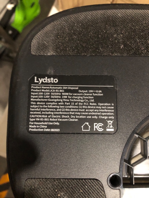 Photo 10 of **PARTS** Lydsto Robot Vacuum and Mop Combo with HEPA Self-Emptying Base