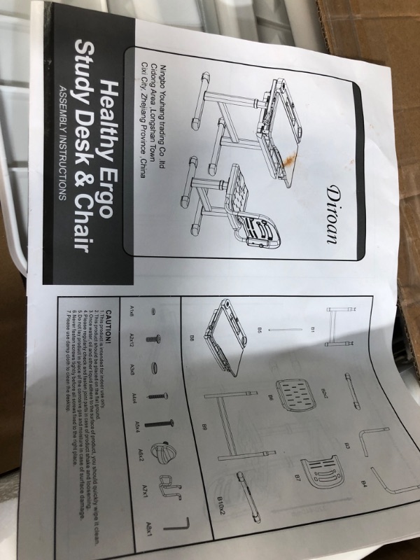 Photo 1 of **NONREFUNDABLE**FOR PARTS OR REPAIR**SEE NOTES**
Diroan Kids Functional Desk and Chair Set