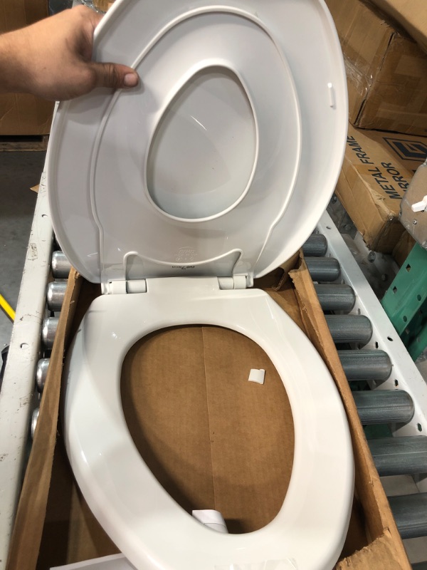 Photo 3 of **NON REFUNDABLE NO RETURNS SOLD AS IS**
**PARTS DAMAGED OR BROKE PARTS ONLY**Mayfair Little2Big Never Loosens Elongated Plastic Childrens Potty Training Toilet Seat