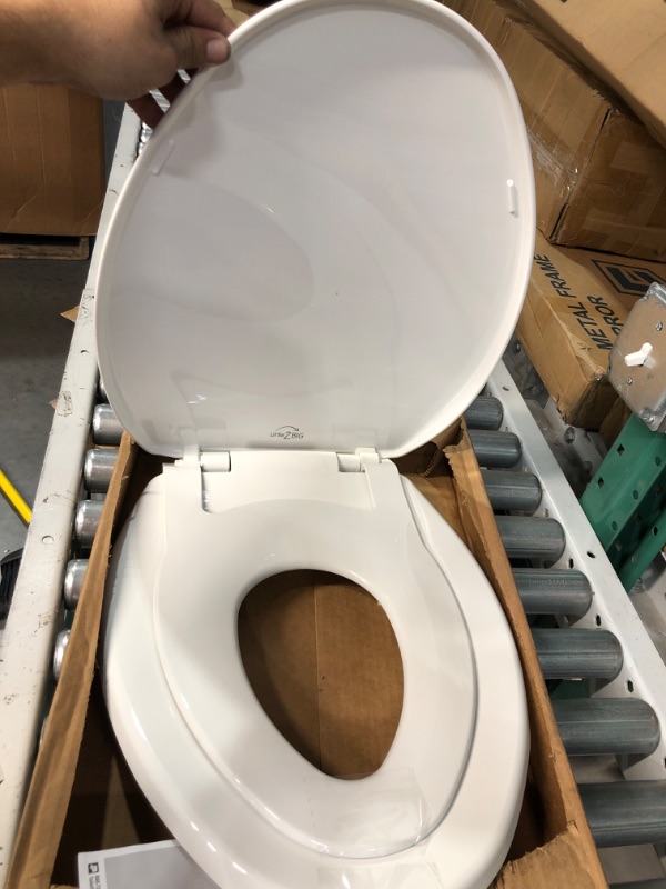 Photo 2 of **NON REFUNDABLE NO RETURNS SOLD AS IS**
**PARTS DAMAGED OR BROKE PARTS ONLY**Mayfair Little2Big Never Loosens Elongated Plastic Childrens Potty Training Toilet Seat