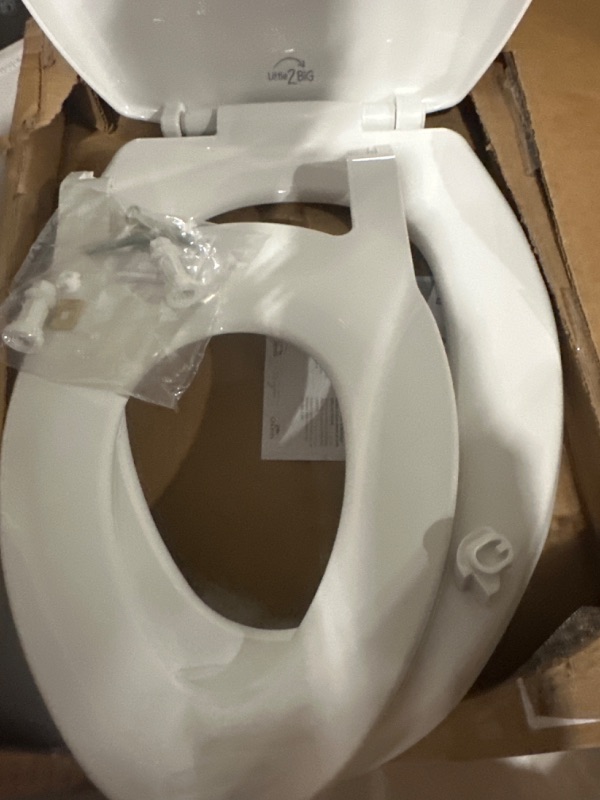 Photo 6 of **NON REFUNDABLE NO RETURNS SOLD AS IS**
**PARTS DAMAGED OR BROKE PARTS ONLY**Mayfair Little2Big Never Loosens Elongated Plastic Childrens Potty Training Toilet Seat