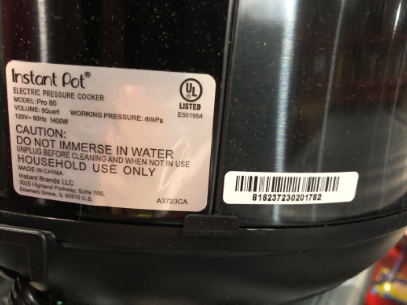 Photo 5 of *PARTS ONLY DOES NOT FUNCTION DUE TO DAMAGE SEE PHOTOS*
Instant Pot Pro 10-in-1 Pressure Cooker