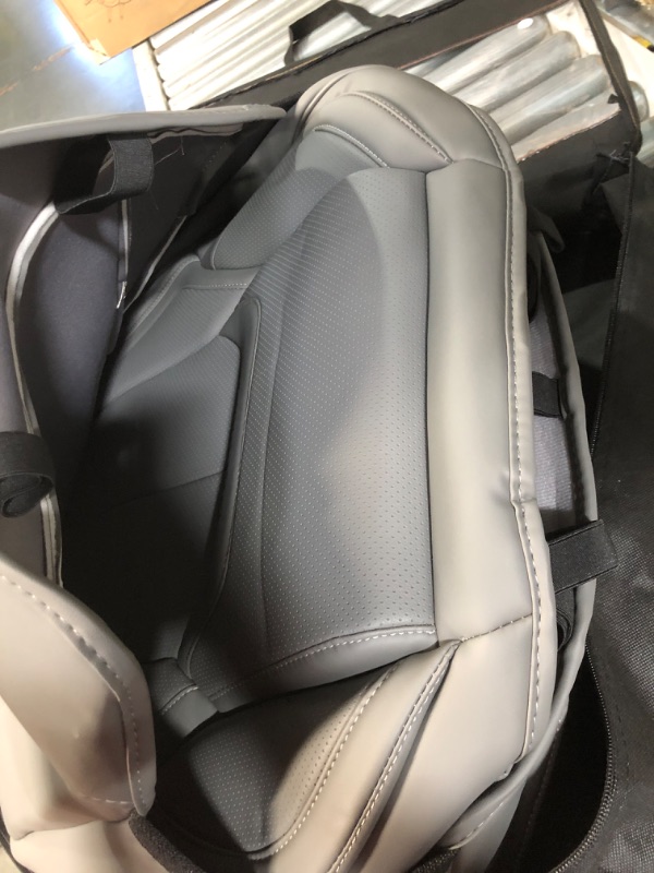 Photo 5 of AOOG Leather Car Seat Covers, Leatherette Automotive Vehicle Cushion Cover for Cars