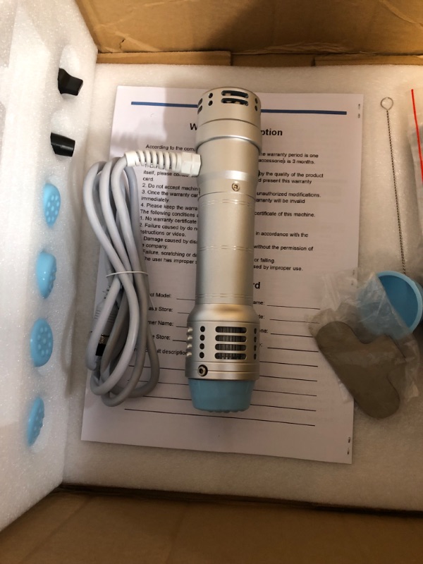 Photo 4 of **NON REFUNDABLE UNABLE TO TEST MAY HAVE MISSING PARTS**BHDK ED Pain Relief Massager, 180W Shockwave Therapy Machine 25 Gear Energy 16 Frequency Extracorporeal Shock Wave Muscle Massager with 6 Massage Head for and Treatment(US)