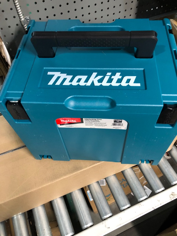 Photo 2 of **NON REFUNDABLE, DAMAGED** Makita 197213-3 Interlocking Case, X-Large 12-1/2" x 15-1/2" x 11-5/8" with Customizable Foam Insert