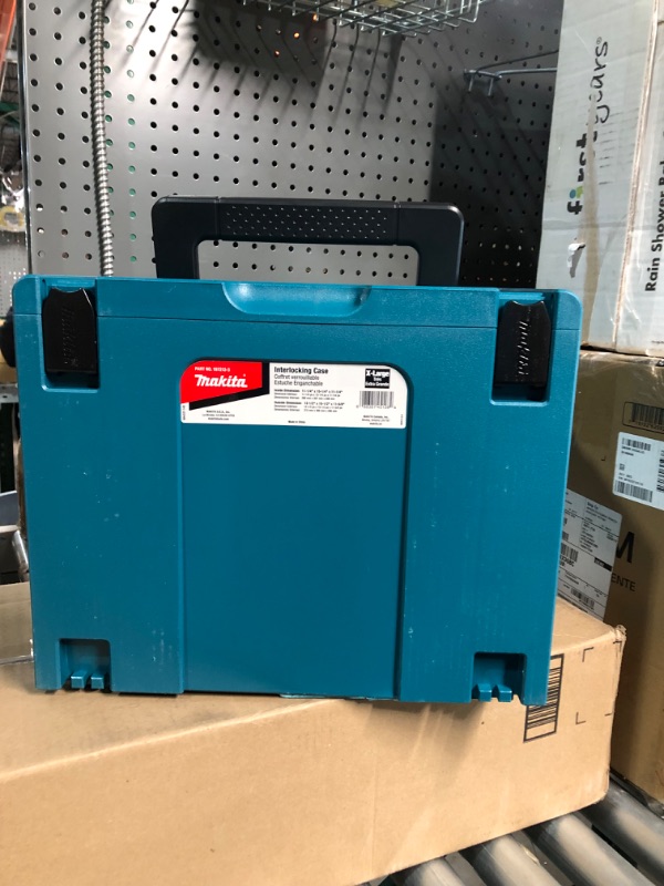 Photo 4 of **NON REFUNDABLE, DAMAGED** Makita 197213-3 Interlocking Case, X-Large 12-1/2" x 15-1/2" x 11-5/8" with Customizable Foam Insert