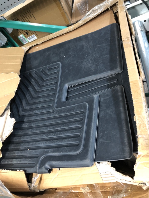 Photo 2 of OEDRO Floor Mats Compatible with 2005-2011 Toyota Tacoma Double Cab, Custom Fit Front & 2nd Seat 2 Row Floor Liner Set - Black TPE All-Weather Guard 2005-2011 Double Cab