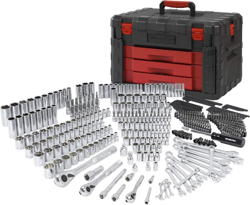 Photo 1 of **PARTS ONLY** **SEE CLERK NOTES** WORKPRO 450-Piece Mechanics Tool Set 