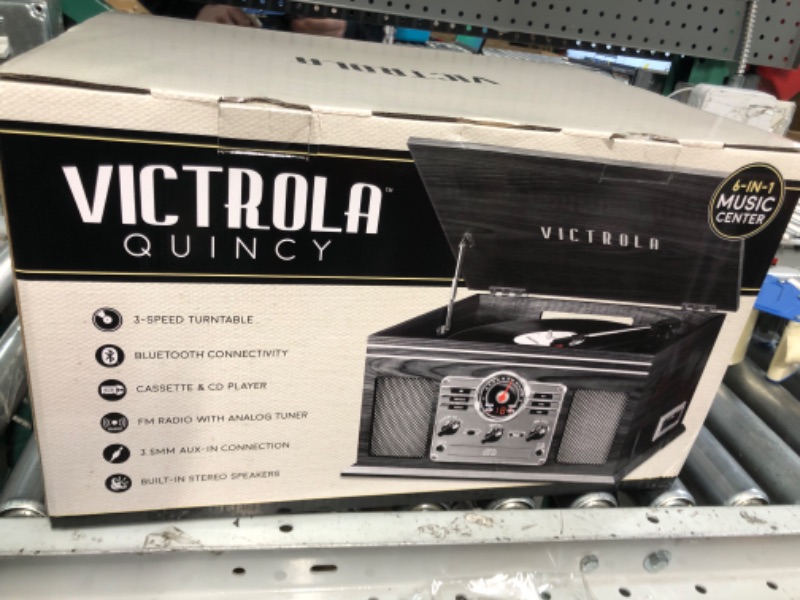 Photo 2 of Victrola Nostalgic 6-in-1 Bluetooth Record Player & Multimedia Center, 