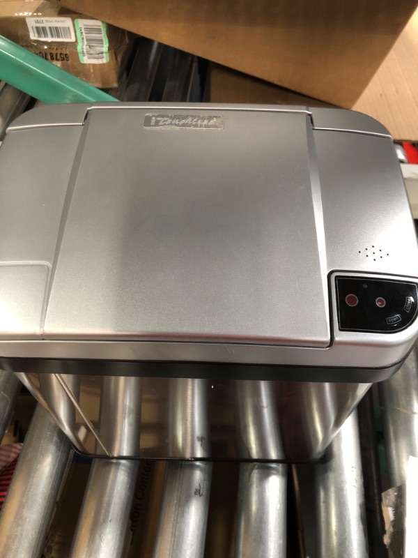 Photo 3 of **PARTS ONLY**
**NON REFUNDABLE NO RETURNS SOLD AS IS**
**READ NOTES BELOW**iTouchless Sensor Garbage Can Kitchen Wastebasket, 2.5 Gallon, Rectangular Stainless Steel 2.5 Gallon Rectangular Stainless Steel