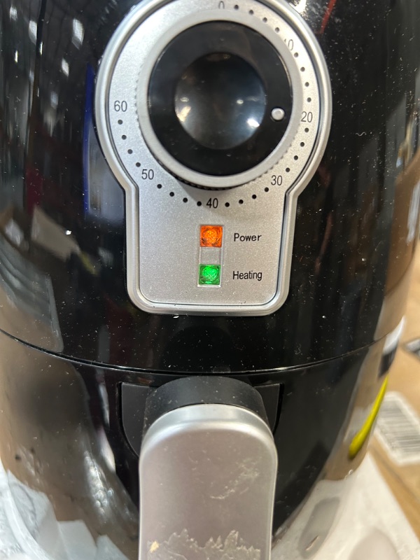 Photo 5 of **PARTS ONLY** Chefman Small Compact Air Fryer, 2 Qt Nonstick, Black