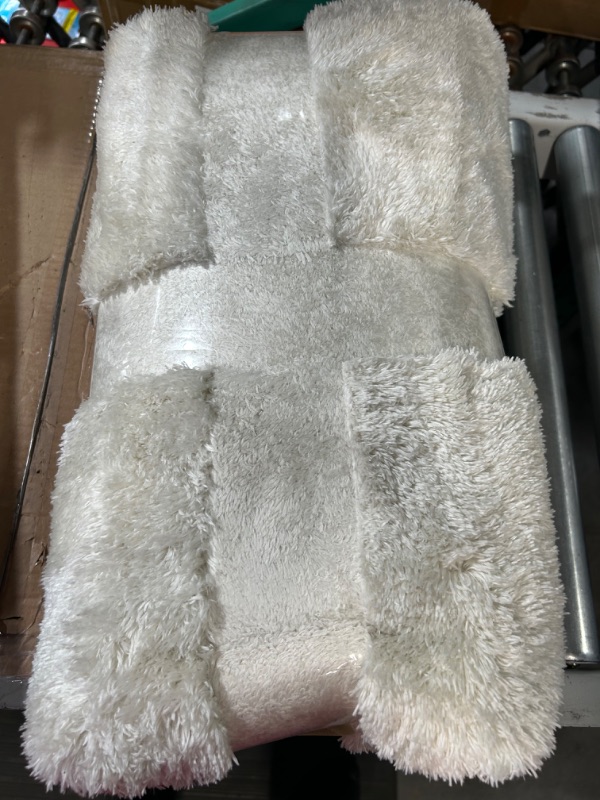 Photo 1 of nuLOOM Loni Solid Machine Washable Shag Area Rug, 6', Cream