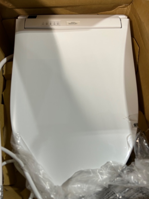 Photo 2 of *PARTS ONLY* TOTO SW3084#01 WASHLET C5 Electronic Bidet Toilet Seat, Elongated Cotton White