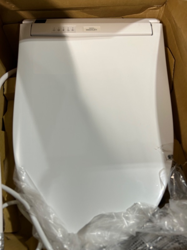 Photo 2 of TOTO SW3084#01 WASHLET C5 Electronic Bidet Toilet Seat, Elongated Cotton White