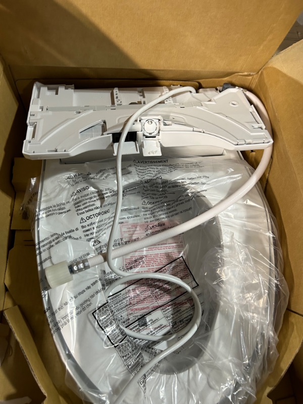 Photo 3 of *PARTS ONLY* TOTO SW3084#01 WASHLET C5 Electronic Bidet Toilet Seat, Elongated Cotton White