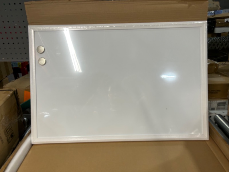 Photo 2 of U Brands Magnetic Dry Erase Board, 20 x 30 Inches, White Wood Frame