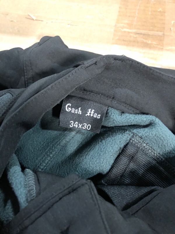 Photo 1 of Cash Hao Mens Snow Ski Waterproof Softshell Snowboard Pants Outdoor Hiking Fleece Lined Zipper Bottom Leg 34 X 30