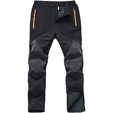 Photo 1 of Cash Hao Mens Snow Ski Waterproof Softshell Snowboard Pants Outdoor Hiking Fleece Lined Zipper Bottom Leg 34 X 30