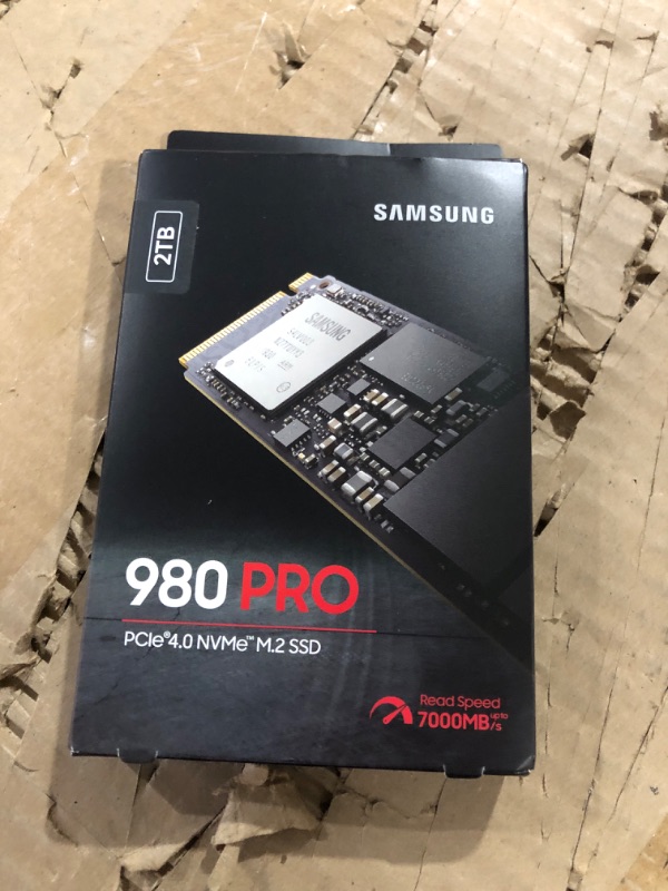 Photo 3 of SAMSUNG 980 PRO SSD 2TB PCIe NVMe Gen 4 Gaming M.2 Internal Solid State Drive Memory Card, Maximum Speed, Thermal Control, MZ-V8P2T0B 2TB 980 PRO