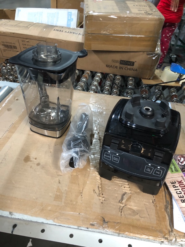 Photo 2 of * USED * 
Enfmay Smoothie Blender Maker, 1450W High Performance Blender for Kitchen with 4 Preset Programs, 8 Speeds Control, 33000RPM Powerful Blender, Countdown Display, 2L Tritan BPA Free Container, Ice Crush Blender Maker for Smoothie/Soup/Dessert/Nut
