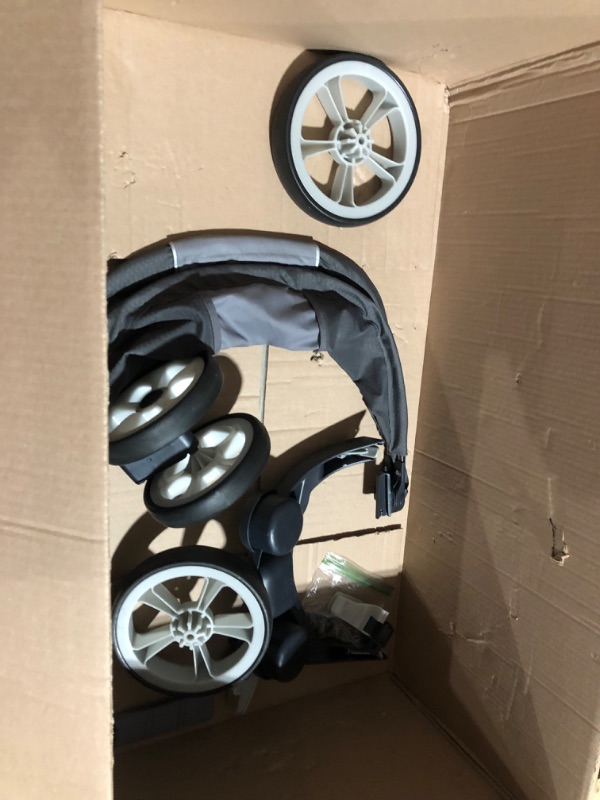 Photo 5 of ***REAR AXLE MISSING - OTHER PARTS LIKELY MISSING AS WELL***
Chicco Viaro Quick-Fold Stroller - Graphite | Grey