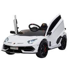 Photo 1 of 
Funcid Kids Electric Ride On 12V Licensed Lamborghini Aventador, LED Headlights & Hydraulic Doors - white