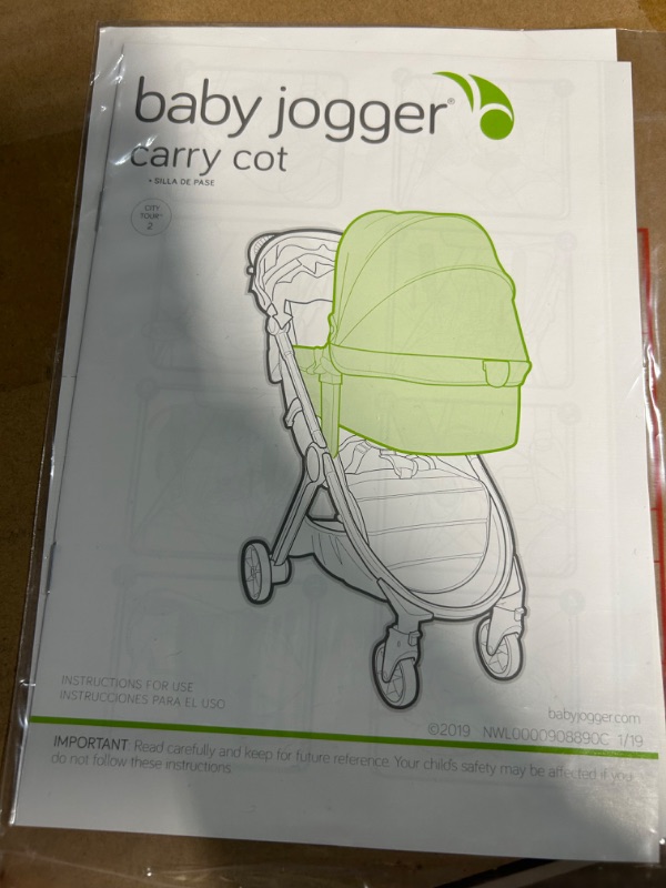 Photo 6 of Baby Jogger City Tour 2 Carry Cot, Slate City Tour 2 Pram Slate