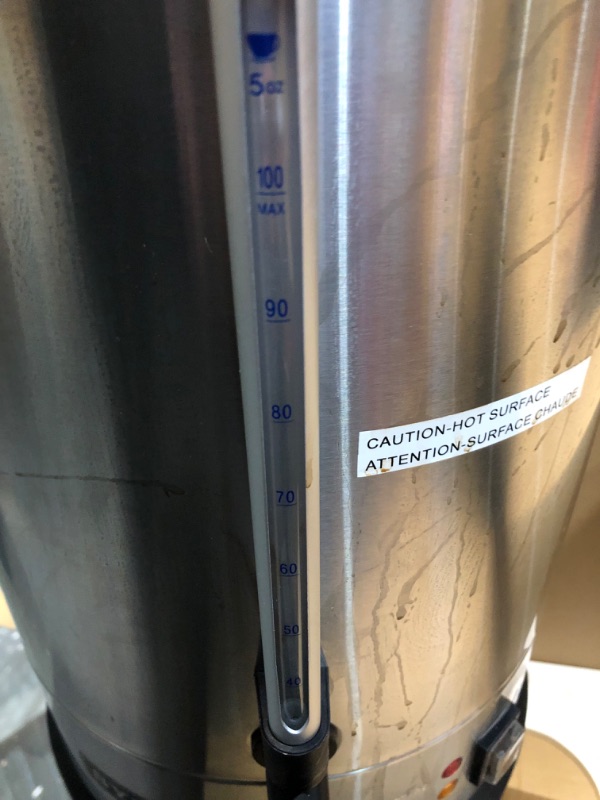 Photo 4 of * used * see all images * 
SYBO 2022 Upgrade SR-CP100C Commercial Grade Stainless Steel Percolate Coffee Maker Hot Water Urn for Catering