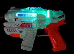 Photo 1 of **STOCK PHOTO FOR REFERENCE ONLY**
X5 Light Up Bubble Gun, 2PK