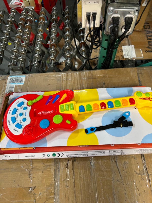 Photo 1 of Dimple Kids Handheld Musical Electronic Toy Guitar (Red) (Single)