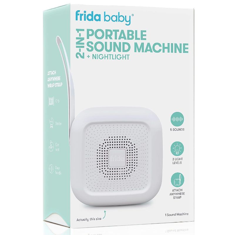 Photo 1 of ***READ NOTES***Frida Baby 2-in-1 Portable Sound Machine + Nightlight | White Noise Machine with Soothing Sounds for Stroller or Car Seat with Volume Control