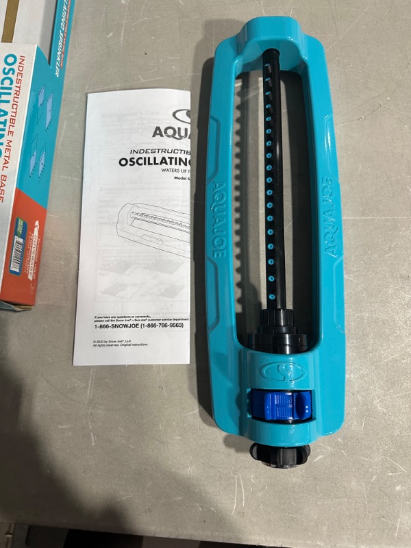 Photo 2 of * used item * 
Aqua Joe SJI-OMS18 Indestructible Metal Base Oscillating Sprinkler