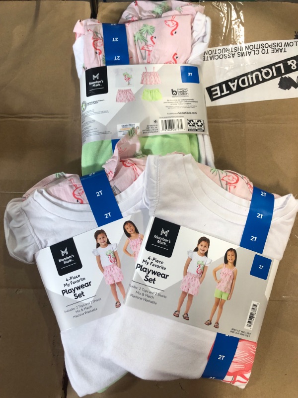 Photo 1 of 4-piece playwear 2T size clothing 3 pairs
