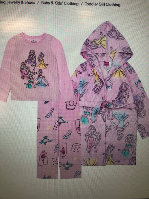 Photo 2 of Disney Bundle of Two 3 Piece Robe and Pajama Sets