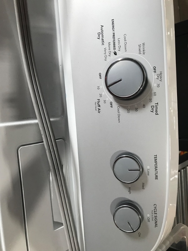 Photo 5 of **LIKE NEW, UNABLE TO TEST** WHIRLPOOL Whirlpool 7-cu ft Electric Dryer (White)