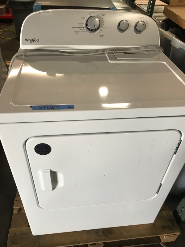 Photo 1 of **LIKE NEW, UNABLE TO TEST** WHIRLPOOL Whirlpool 7-cu ft Electric Dryer (White)