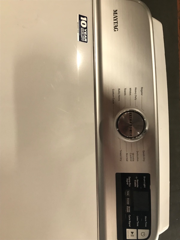 Photo 4 of **LIKE NEW, UNABLE TO TEST, NO POWER CORD INCLUDED** MAYTAG SMART TOP LOAD WASHER WITH EXTRA POWER BUTTON - 4.7 CU. FT.