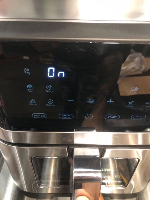 Photo 2 of Frigidaire Digital Air Fryer Stainless Steel with Viewing Window 8.5 Quart