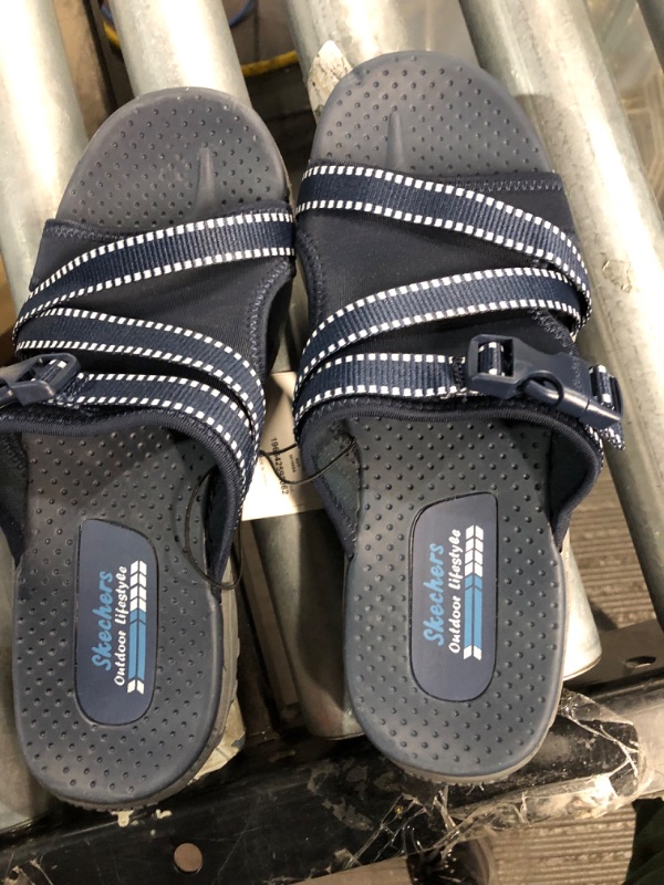 Photo 2 of Skechers Women's Outdoor Lifestyle Adventure Reggae Sandal Navy Size 8 Adjust
